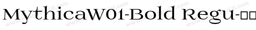 MythicaW01-Bold Regu字体转换